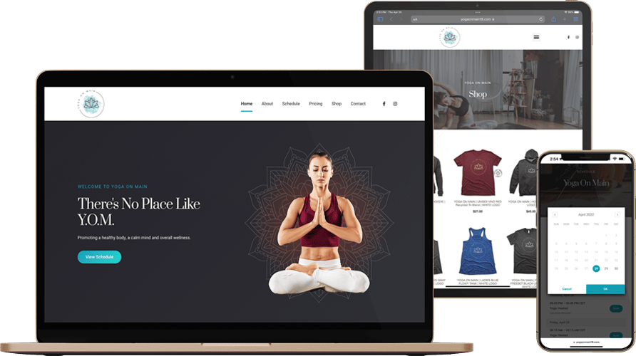 New Yoga On Main Website!